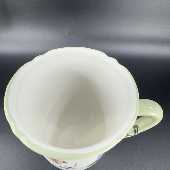 Princess House Garden Floral Ceramic Mugs Cups 12 Oz Ceramic Mug Cup Set 2 - Picture 6 of 16